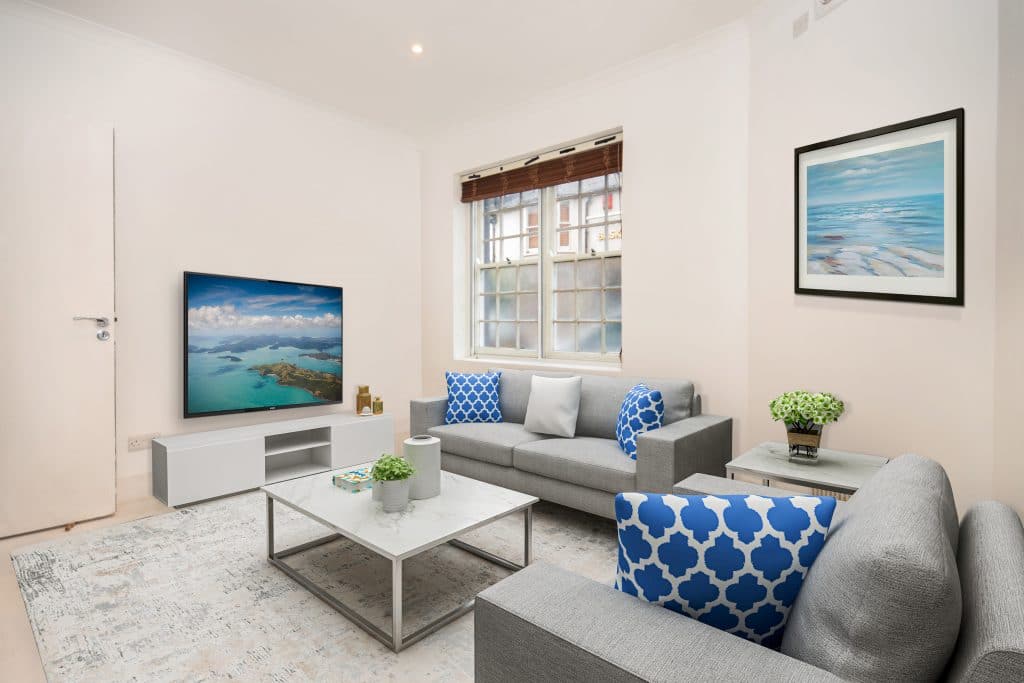 Photograph of Living room in Brighton, North Laine, two bed Maisonette